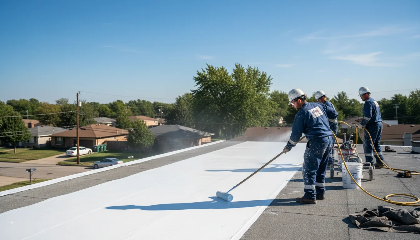Commercial roof coating in Bowersville, GA near me